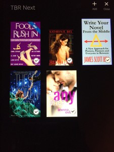I'm really not organized on my Kindle. I put these in a folder specifically for this post!